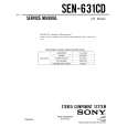 SONY SEN-631CD Instrukcja Serwisowa