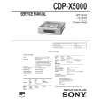 SONY CDP-X5000 Instrukcja Serwisowa