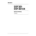 SONY DXF-801 Instrukcja Serwisowa