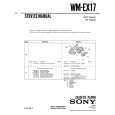 SONY WMEX17 Instrukcja Serwisowa