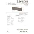 SONY CDX4170R Instrukcja Serwisowa