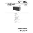 SONY ICF1000L Instrukcja Serwisowa