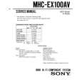 SONY MHC-EX100AV Instrukcja Serwisowa