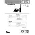 SONY SPP320 Instrukcja Obsługi