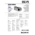 SONY DSCP3 Instrukcja Serwisowa