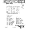 SONY X0550W Instrukcja Serwisowa