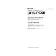 SONY SRSPC50 Instrukcja Obsługi