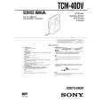 SONY TCM40DV Instrukcja Serwisowa