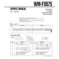 SONY WMFX675 Instrukcja Serwisowa