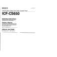 SONY ICF-CS650 Instrukcja Obsługi