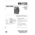 SONY WMFX30 Instrukcja Serwisowa