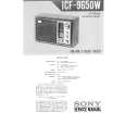 SONY ICF-9650W Instrukcja Serwisowa