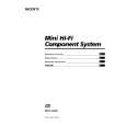 SONY MHC-E60X Instrukcja Obsługi