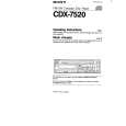 SONY CDX-7520 Instrukcja Obsługi