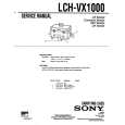 SONY LCH-VX1000 Instrukcja Serwisowa