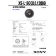 SONY XSL1200B Instrukcja Serwisowa