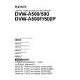 SONY DVW-A500 Instrukcja Obsługi