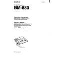 SONY BM-880 Instrukcja Obsługi