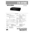 SONY STR-AV200E Instrukcja Serwisowa