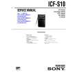 SONY ICFS10 Instrukcja Serwisowa