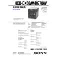 SONY HCDDX60AV Instrukcja Serwisowa