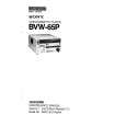 SONY BVW-65P VOLUME 1 Instrukcja Serwisowa