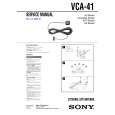 SONY VCA41 Instrukcja Serwisowa