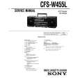 SONY CFS-W455L Instrukcja Serwisowa