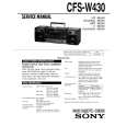 SONY CFS-W430 Instrukcja Serwisowa