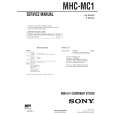 SONY MHCMC1 Instrukcja Serwisowa
