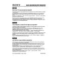SONY DAVSB300 Instrukcja Obsługi