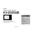 SONY KV-2020UB Instrukcja Obsługi