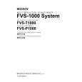 SONY FVS-1000 System Instrukcja Serwisowa
