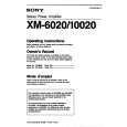SONY XM-6020 Instrukcja Obsługi
