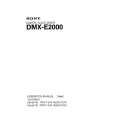 SONY DMX-E2000 Instrukcja Obsługi