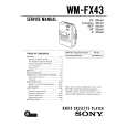 SONY WMFX43 Instrukcja Serwisowa
