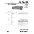 SONY TC-TX333 Instrukcja Obsługi