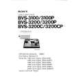 SONY BVS-3100 Instrukcja Obsługi