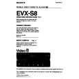 SONY EVX-S8 Instrukcja Obsługi
