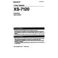 SONY XS-7120 Instrukcja Obsługi