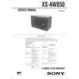 SONY XSAW850 Instrukcja Serwisowa