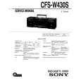 SONY CFS-W430S Instrukcja Serwisowa