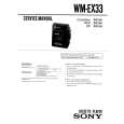 SONY WMEX33 Instrukcja Serwisowa