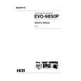 SONY EVO9850 VOLUME 2 Instrukcja Serwisowa