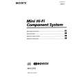 SONY MHC-EX50 Instrukcja Obsługi