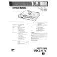 SONY TCM1000 Instrukcja Serwisowa