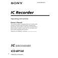 SONY ICD-BP150 Instrukcja Obsługi