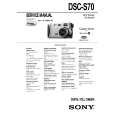 SONY DSC-S70 LEVEL1 Instrukcja Serwisowa