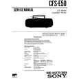 SONY CFS-E50 Instrukcja Serwisowa