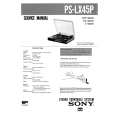 SONY PSLX45P Instrukcja Serwisowa